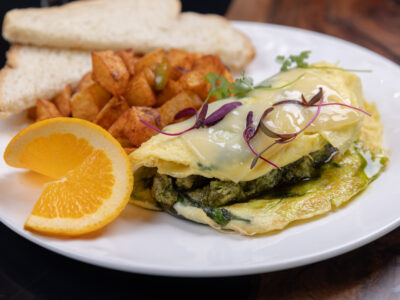 Chicken Pesto Omelet