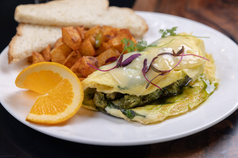 Chicken Pesto Omelet