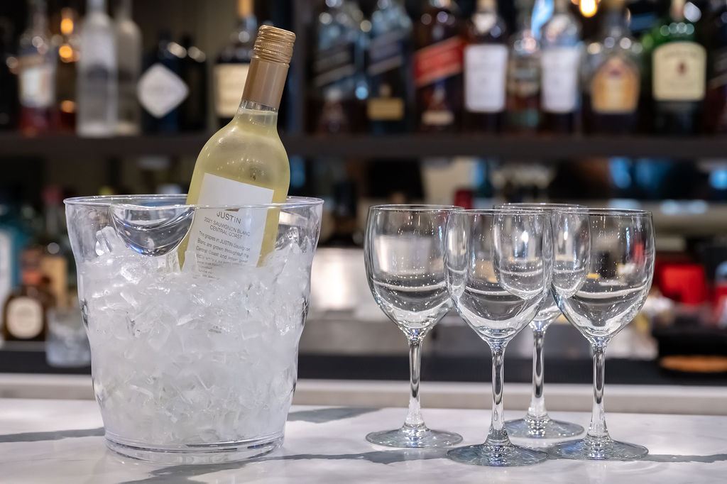 chardonnay in ice bucket